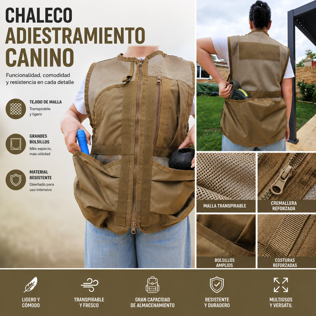 CHALECO ADIESTRAMIENTO CANINO